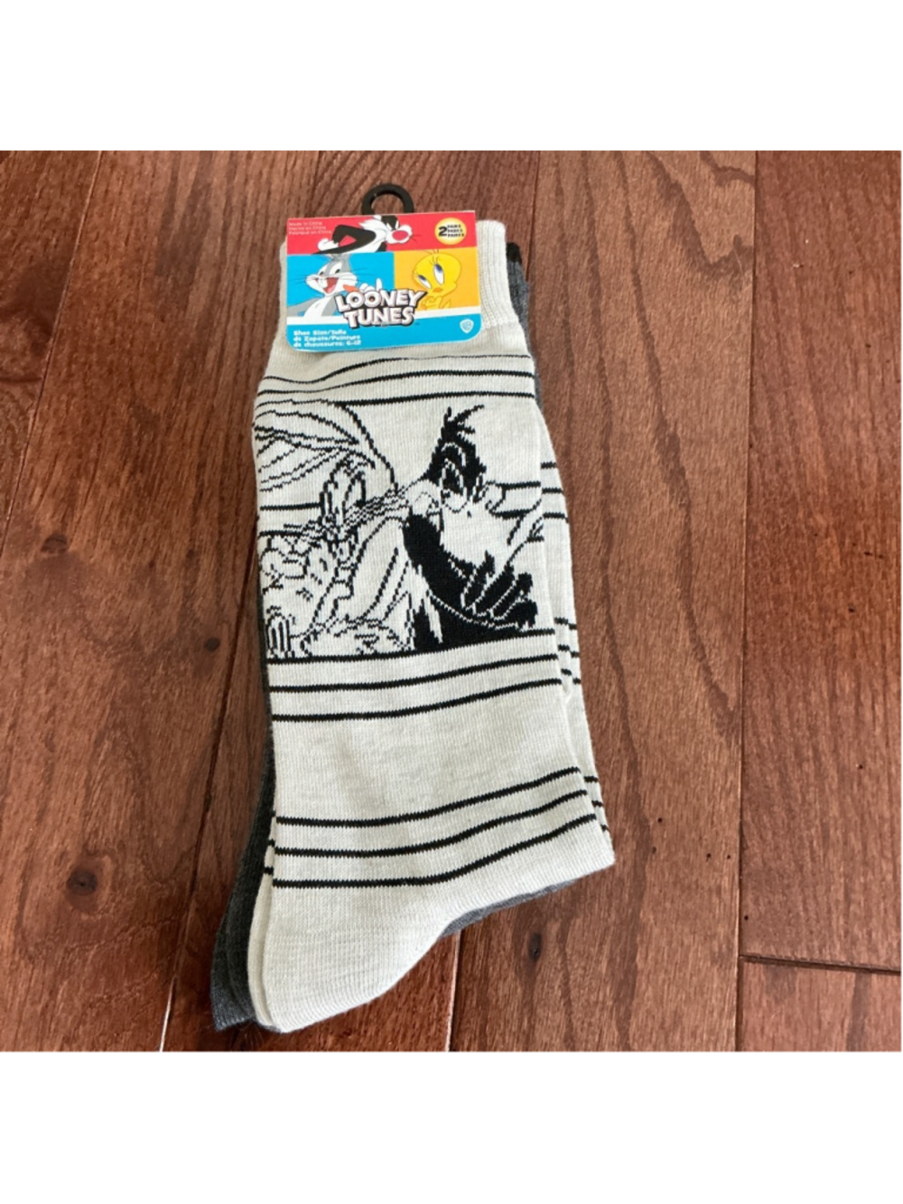 Looney Tunes Casual Socks 2 pairs - Size 6-12